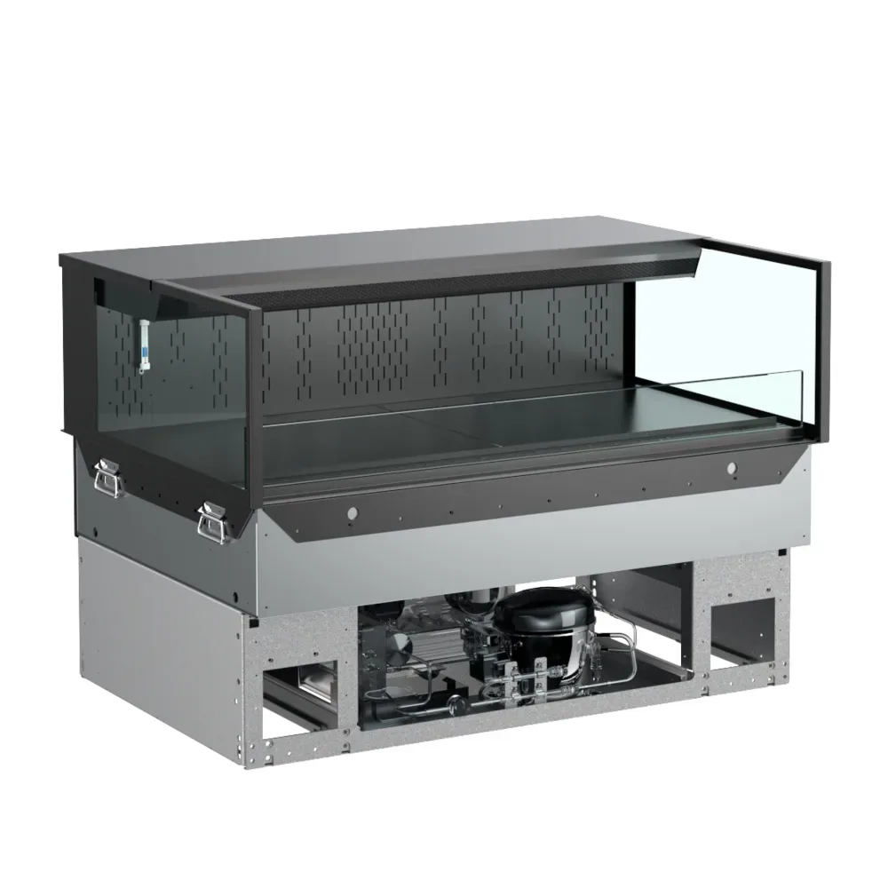Structural Concepts NE3613RSSV 35 3/4″ Reveal® Drop-In Horizontal Open Air Cooler w/ (1) Level, 110-120v