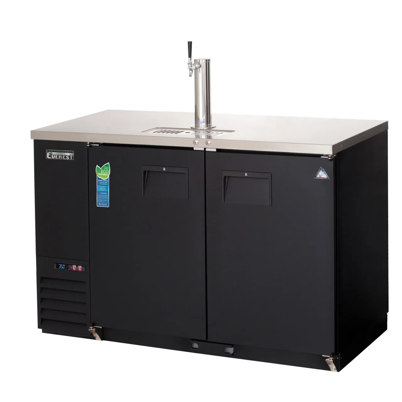 Everest EBD2-BB-24 57″ Back Bar & Direct Draw Keg Refrigerator Combo, 1 Keg