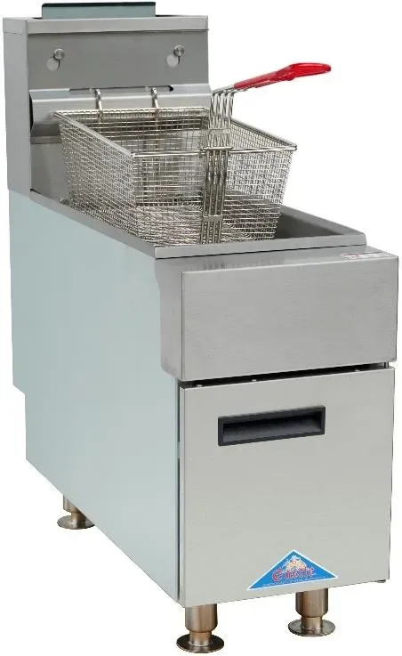Comstock-Castle CCGTF-25-N 11″ Countertop Full Pot Natural Gas Fryer w/ 25 Lbs, 44.000 BTU