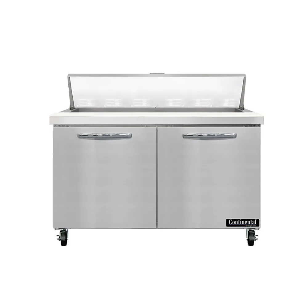 Continental SW48N18M 48″ Sandwich/Salad Prep Table w/ Refrigerated Base, 115v