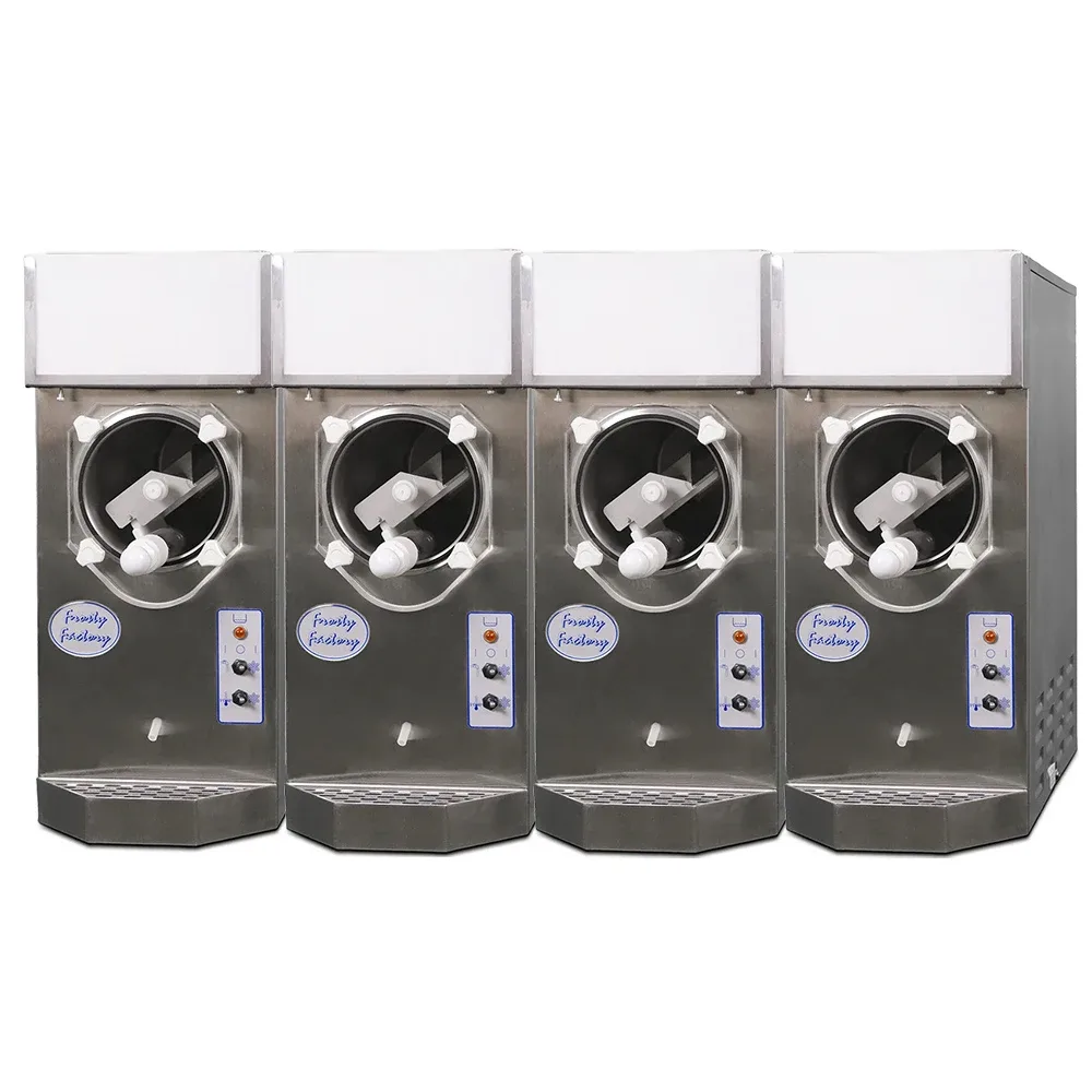 Frosty Factory 115R 4/1 Margarita Machine – (4) Single, Countertop, 1,280 Servings/hr., Remote Cooled, 115v