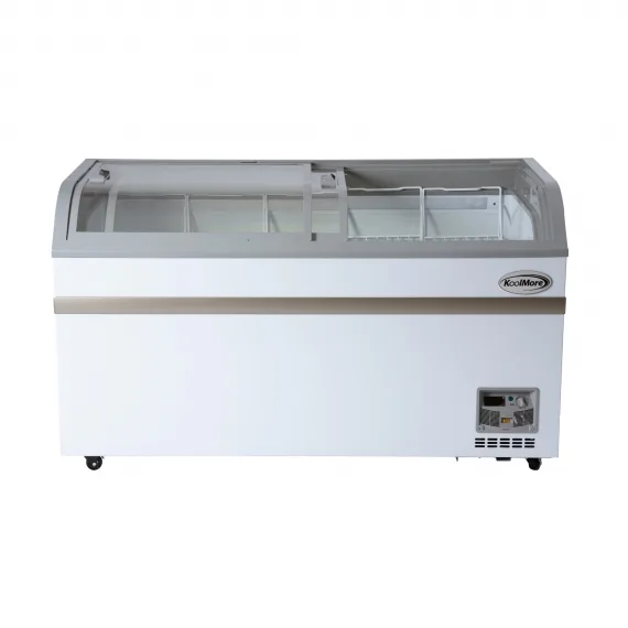 Koolmore KM-ISCF-58MD 58″ Defrost Island Glass Chest Freezer, 14 cu. ft.