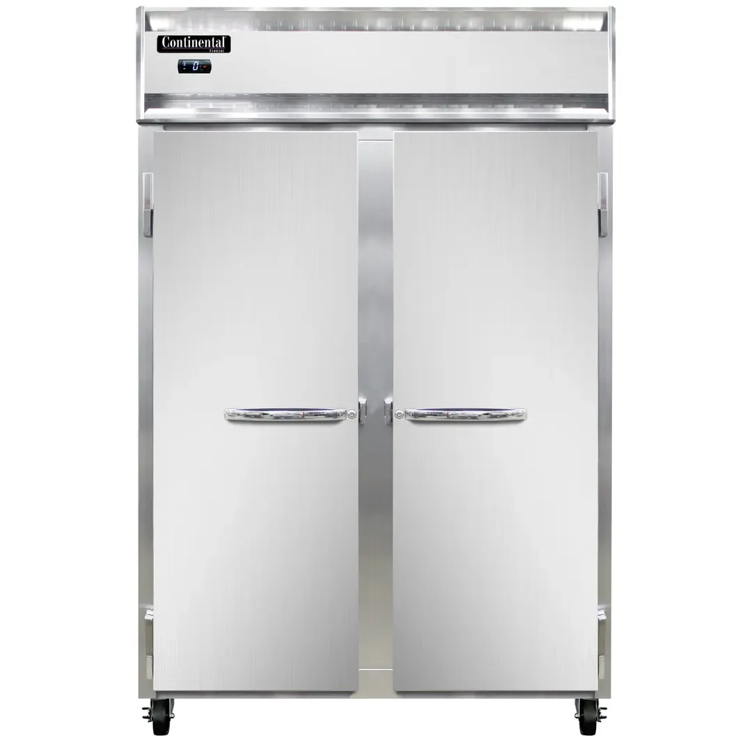 Continental Refrigerator 2FN 52″ Two Section Reach-In Freezer w/ 2 Solid Doors, 48 cu. ft., 115 V.