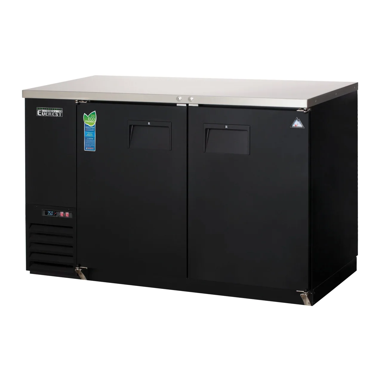Everest EBB59-24 57″ Two Section Back Bar Cooler with Solid Door, 17.0 cu. ft.