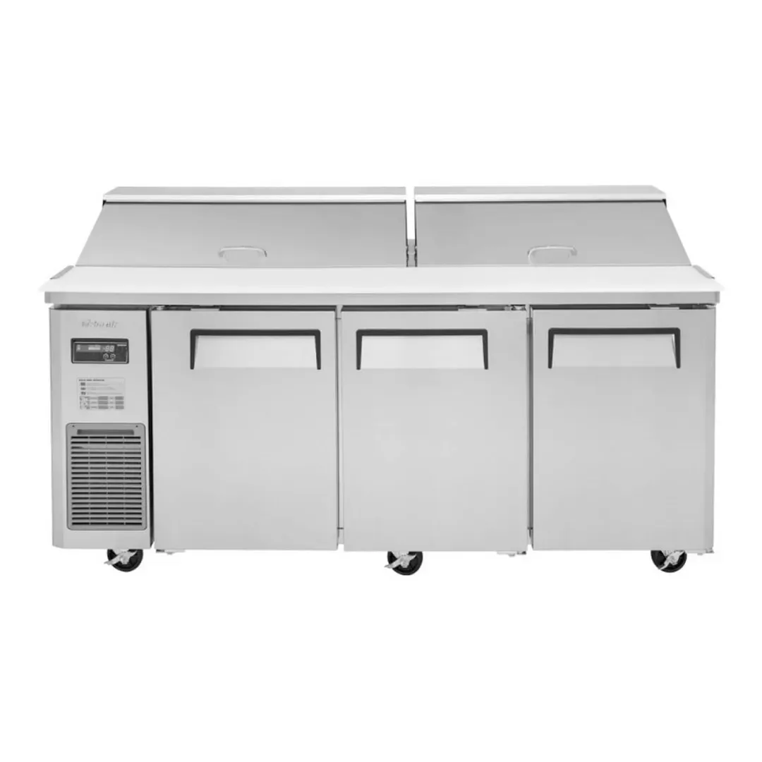 Turbo Air JST-72-N 70″ Three Section Sandwich / Salad Prep Table w/ 3 Doors, 18 Pans 4