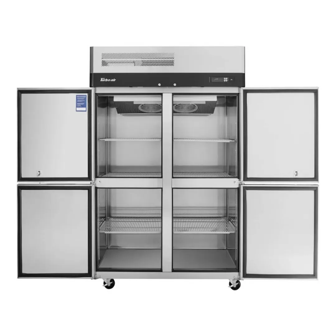 Turbo Air M3R47-4-N 51″ Two Section Reach-In Refrigerator w/ 4 Half Solid Doors, Top Mount, Aluminum Interior, 42 cu. ft. 3