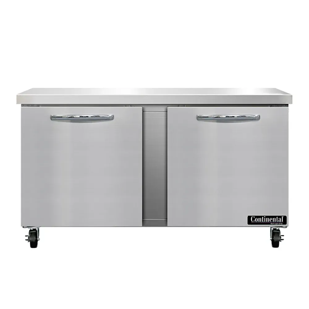 Continental SW60N 60″ Worktop Refrigerator w/ (2) Sections, 115v