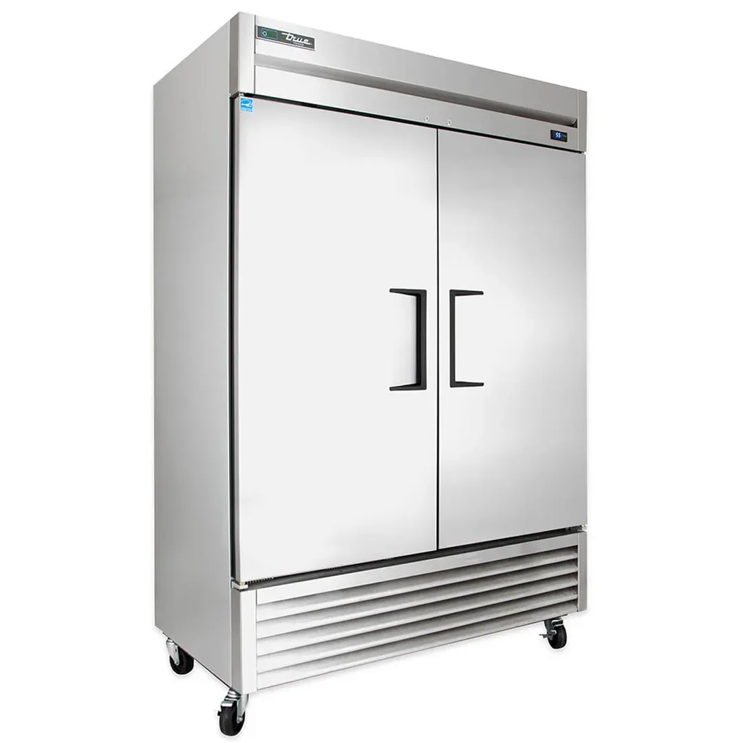 True T-49F-HC 54″ Two Section Reach-In Freezer w/ 2 Solid Doors, Stainless Steel Front Aluminum Sides 3