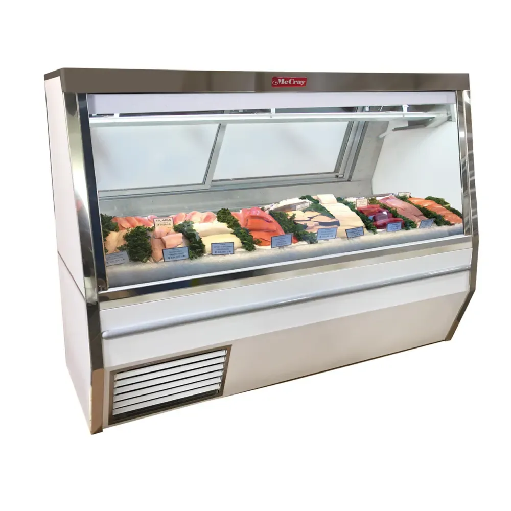Howard-McCray SC-CFS34N-10-LED 120″ Full Service Fish/Poultry Case w/ Straight Glass – (1) Level, 115v