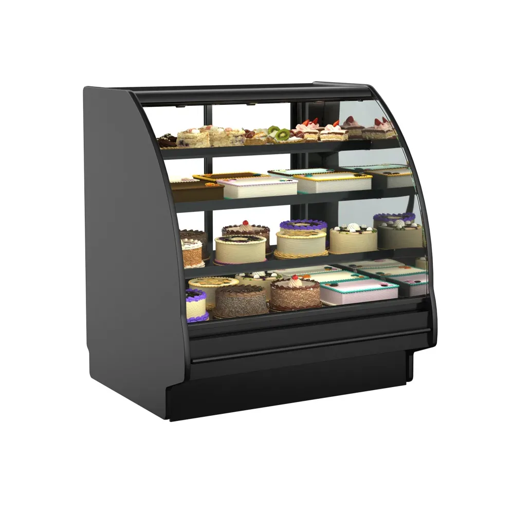 Structural Concepts GHS456RLB (CURVED) 51″ Fusion® Full Service Bakery Case w/ Curved Glass, 110-120v 3