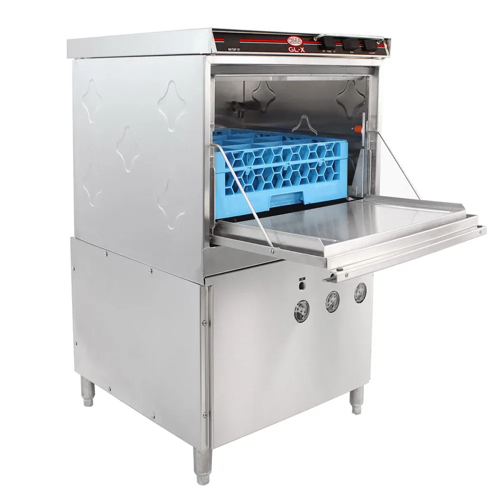 CMA Dishmachines H-1X High Temp Rack Undercounter Glass Washer w/ 24 Racks/hr Capacity, Built-in Booster, 208-240v/1ph 2