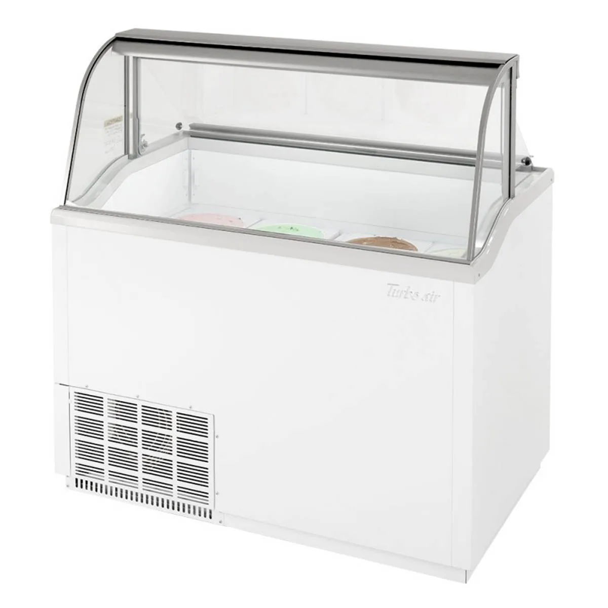 Turbo Air TIDC-70W-N 68″ Curved Glass Ice Cream Dipping Cabinet 2