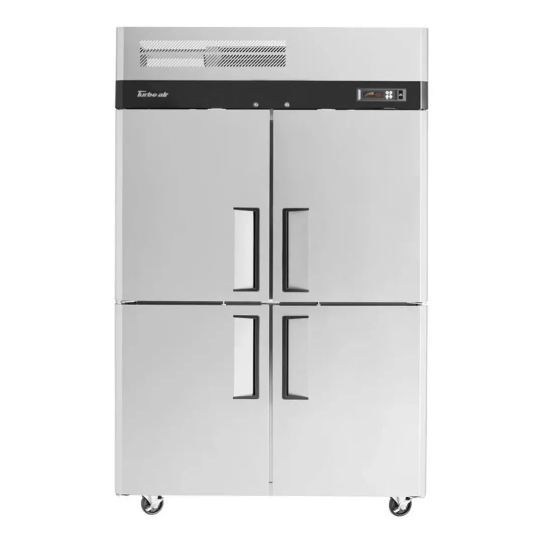 Turbo Air M3R47-4-N 51″ Two Section Reach-In Refrigerator w/ 4 Half Solid Doors, Top Mount, Aluminum Interior, 42 cu. ft. 2