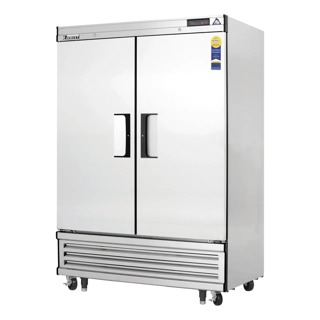 Everest EBF2 54″ Two Section Reach-In Freezer w/ 2 Solid Doors, Bottom Mount, 50 cu. ft. 2