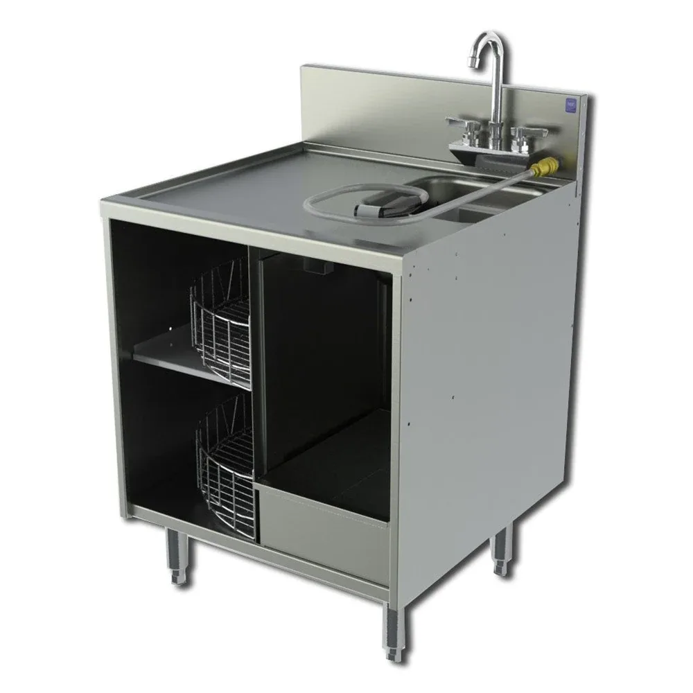 Perlick TSF24CM 24″ Stationary Chemical Storage Cabinet w/ Open Base, 24″ Front To Back