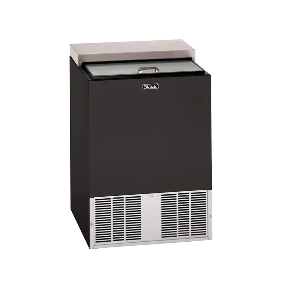 Perlick FR24RT-3 1 Section Glass Chiller w/ 90 Mug Capacity, Black, 120v
