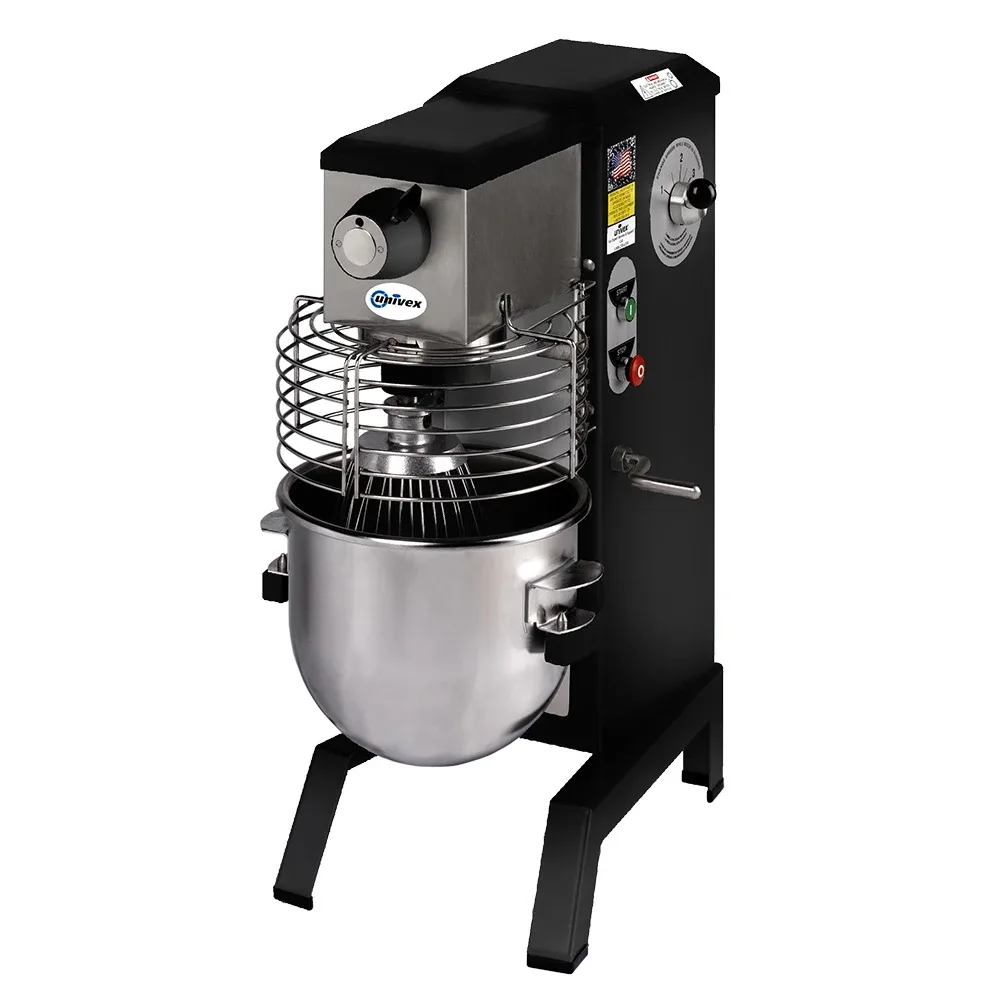 Univex SRM20+-BLK 20 qt Planetary Mixer – Countertop, 1/2 HP, Black Beauty, 115v