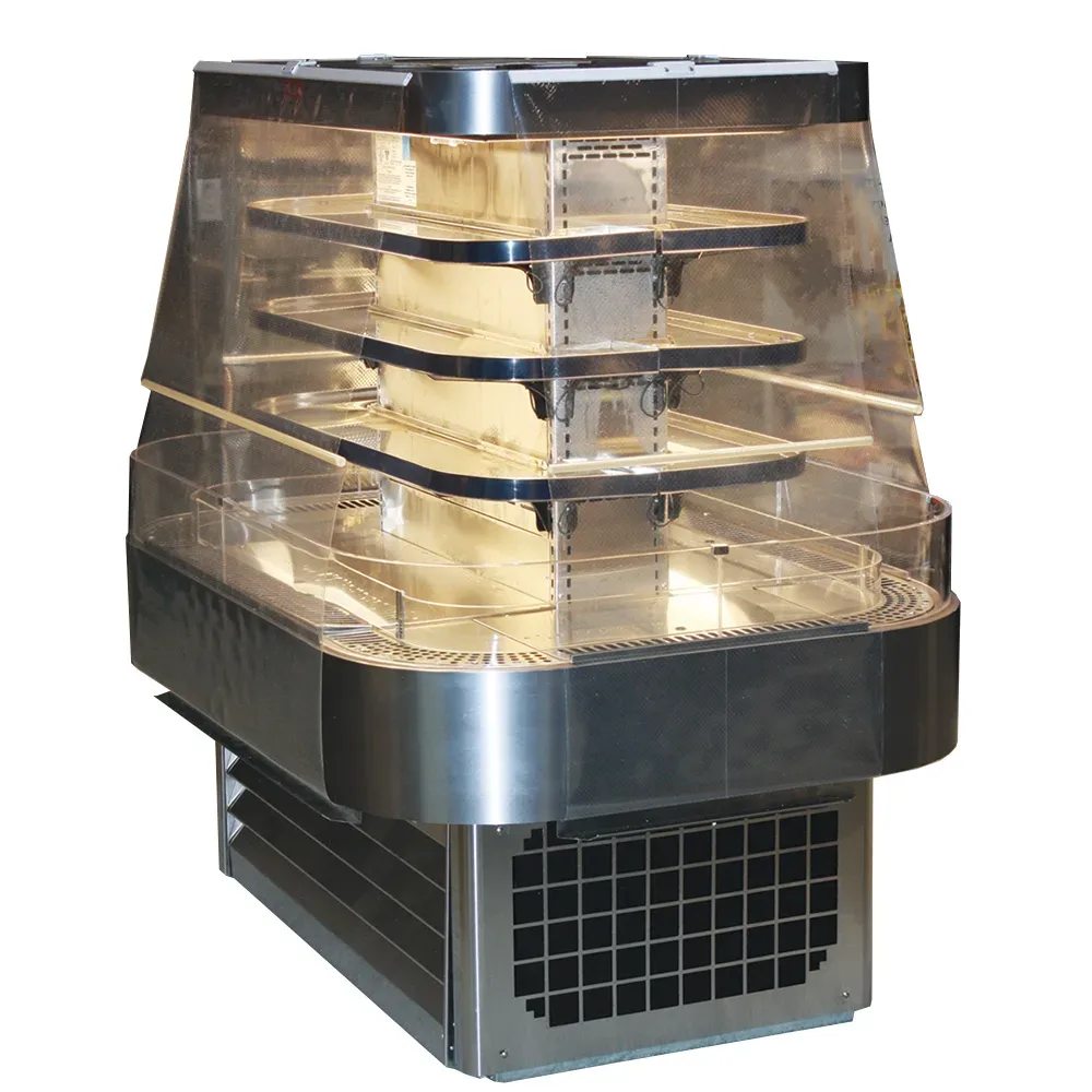 Howard-McCray SC-OD42I-5-S-LED 60″ Horizontal Island Open Air Cooler w/ (4) Levels, 115/208-230v/1ph