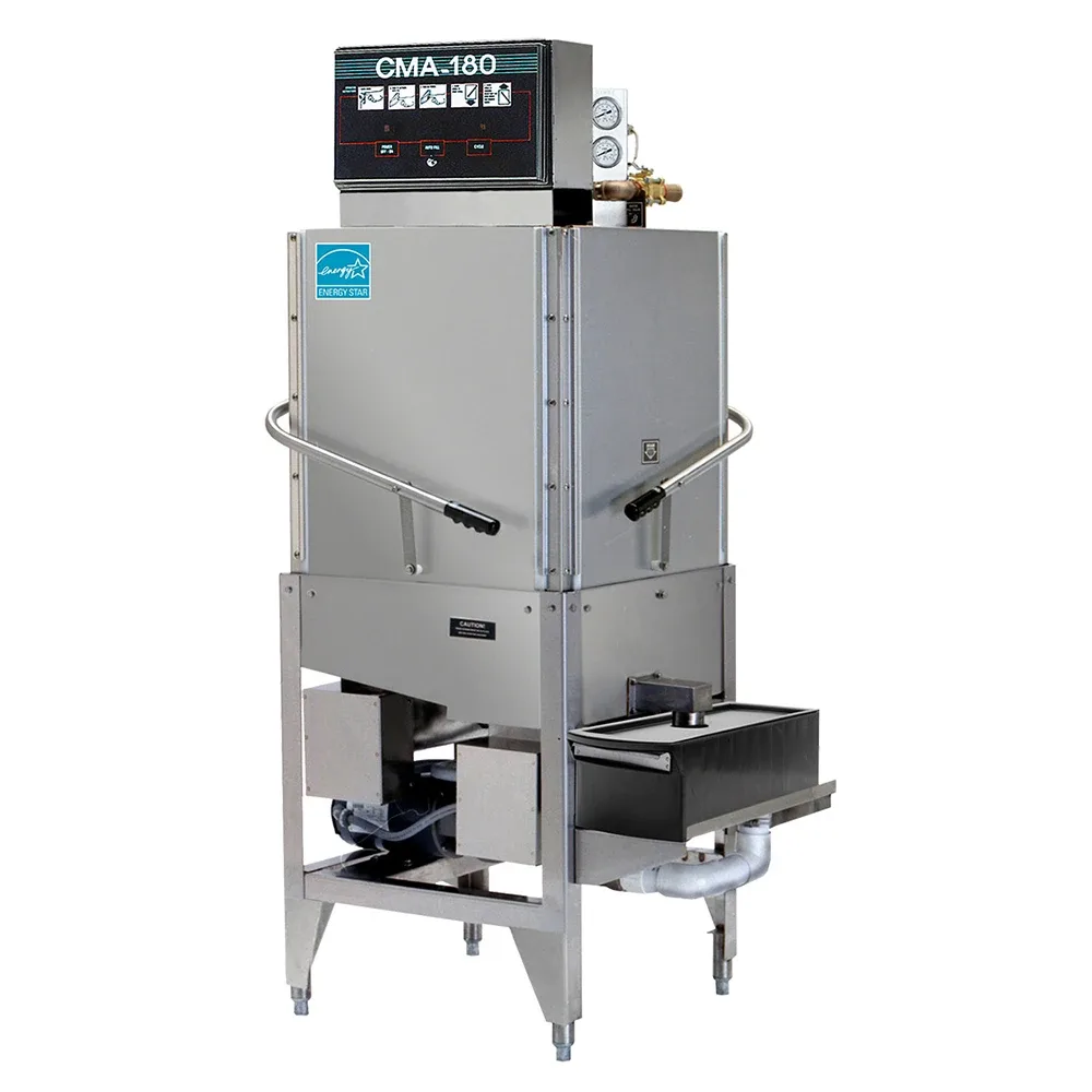 CMA Dishmachines CMA-180-C High Temp Door Type Dishwasher w/ 60 Racks/hr Capacity, Built-in Booster, 240v/3ph