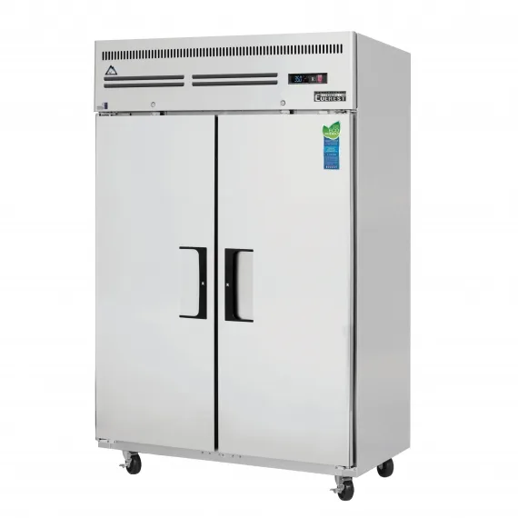 Everest ESR2 49″ Two Section Reach-In Refrigerator w/ 2 Solid Full Doors, Top Mount, Stainless Steel, 48 cu. ft.