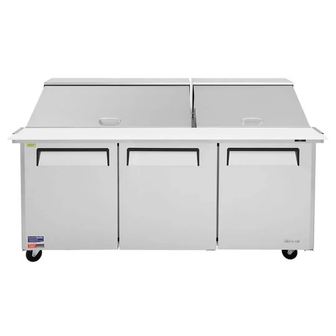 Turbo Air MST-72-30-N 72″ Mega Top Sandwich/Salad Prep Table w/ 3 Doors, 30 Pans 4