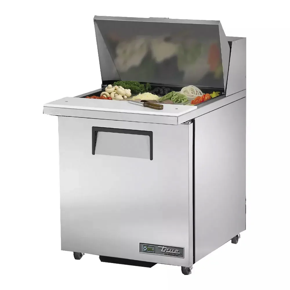 True TSSU-27-12M-B-HC 27″ TSSU Series Mega Top Sandwich/Salad Prep Table w/ Refrigerated Base, 115v Right Hinge
