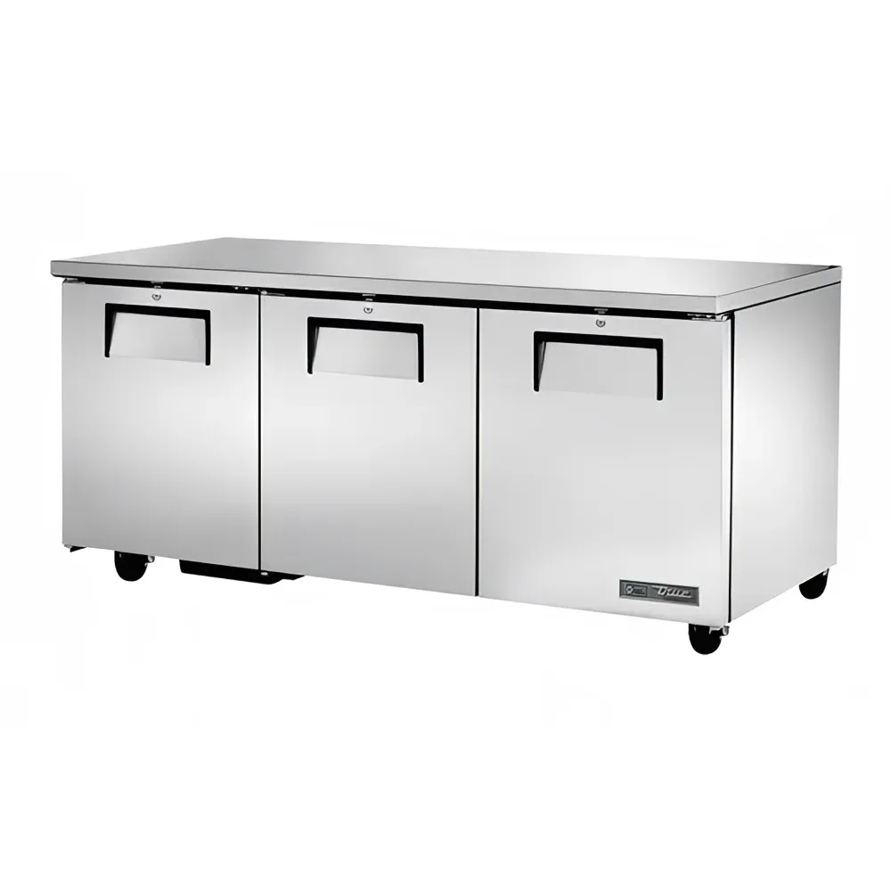 True TUC-72-HC 72″ W Undercounter Refrigerator w/ (3) Sections & (3) Doors, 115v