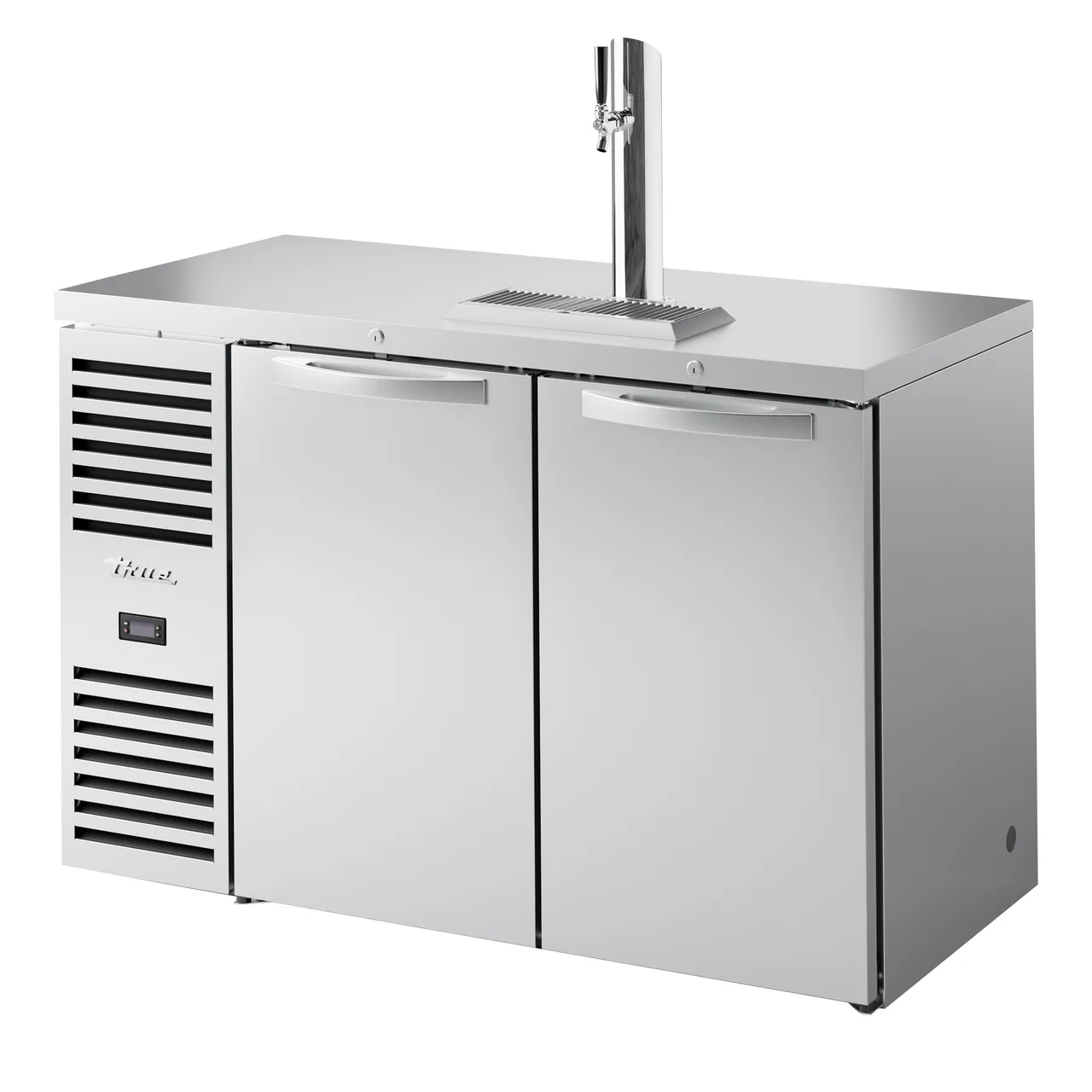 True TDR52-RISZ1-L-S-SS-1 52″ Two Section Stainless Steel Draft Beer Cooler, 120 Volts
