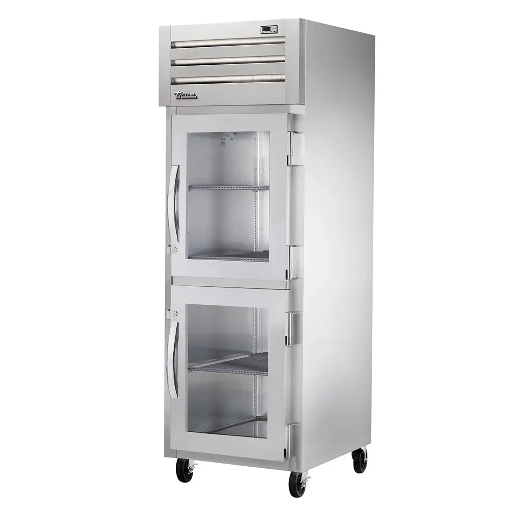 True STG1R-2HG-HC 27 1/2″ One Section Reach In Refrigerator, (2) Right Hinge Glass Doors, 115v