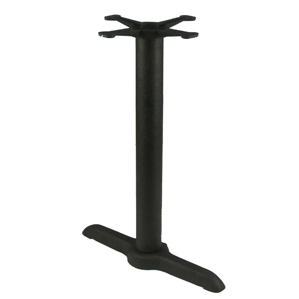 American Tables & Seating 3 Piece Dining Height Table Base Kit – 3″ Column, 22″ x 5″ Base Spread, Black (T0522)