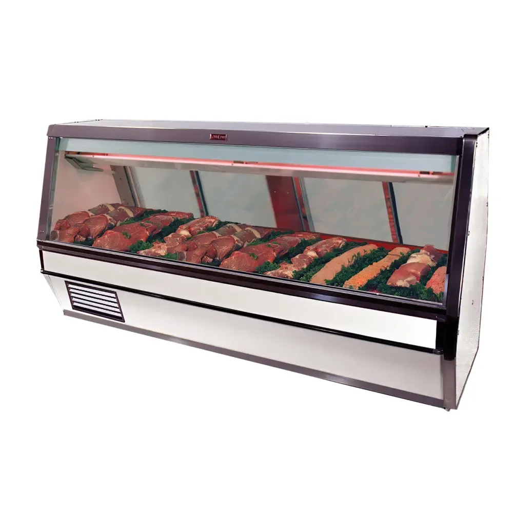 Howard-McCray SC-CMS40E-6-LED 75 1/2″ Full Service Red Meat Case w/ Straight Glass – (1) Level, 115v