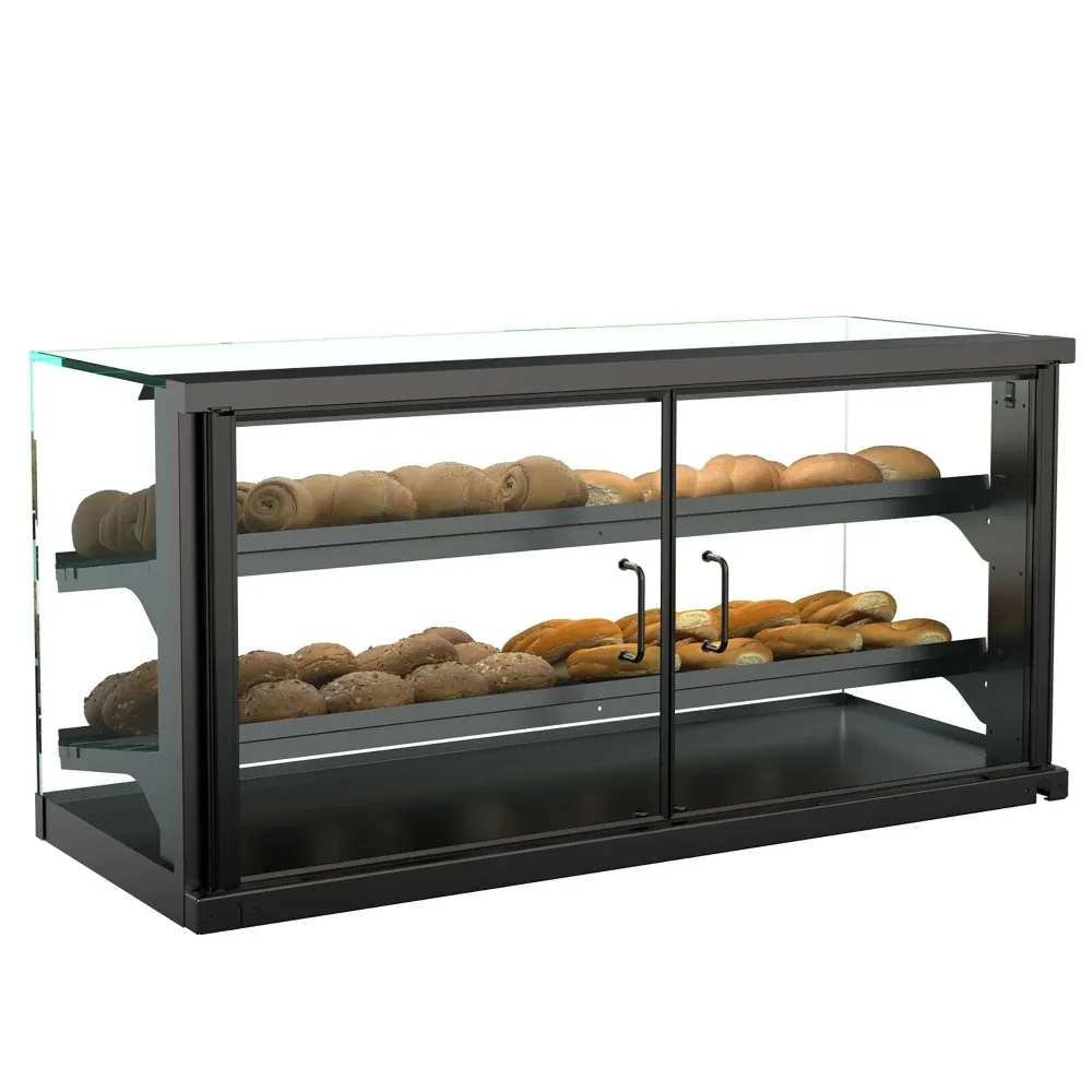 Structural Concepts CGSV4522 45″ Self Service Ambient Bakery Case w/ Straight Glass – (3) Levels, 110-120v 4