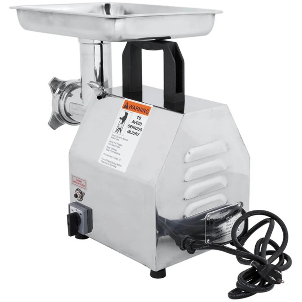 Globe CM12 Meat Chopper w/ #12 Head Size & 250 lbs Meat/hr, 115v 2