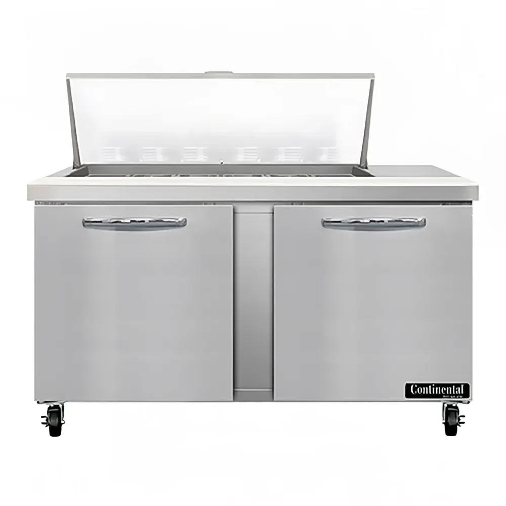 Continental SW60N18M 60″ Sandwich/Salad Prep Table w/ Refrigerated Base, 115v
