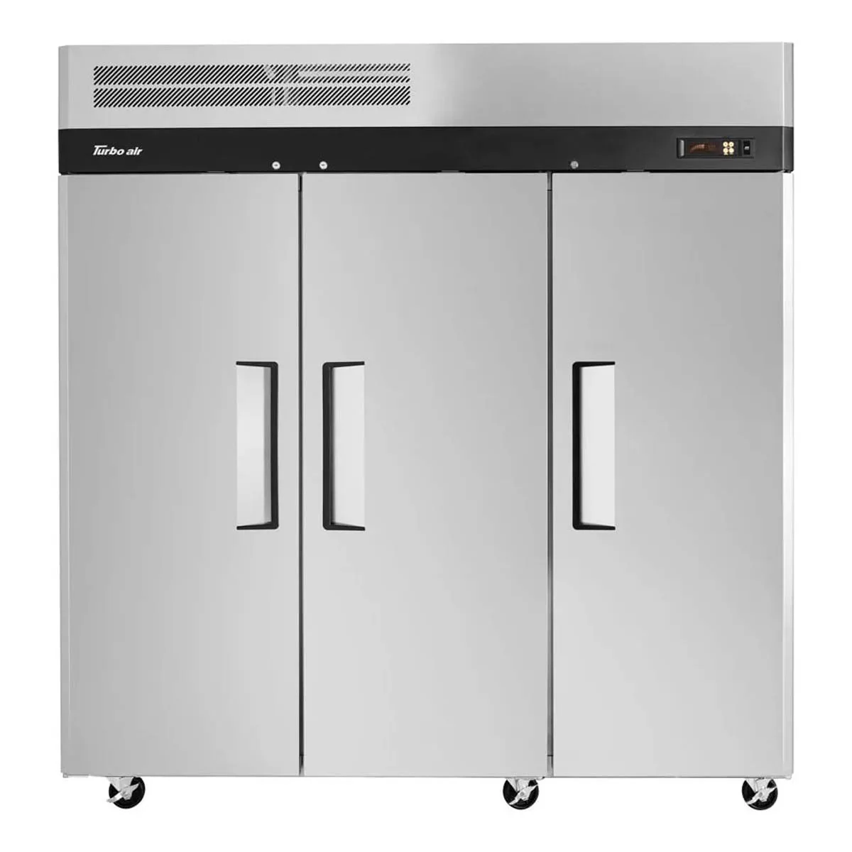 Turbo Air M3F72-3-N 77″ Three Section Reach-In Freezer w/ 3 Solid Doors, Top Mounted, 66 cu. ft. 3
