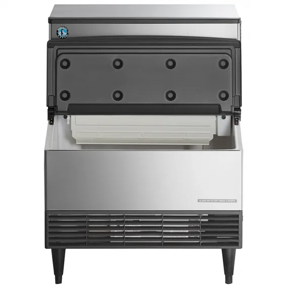 Hoshizaki KM-301BAJ 290 lb Crescent Cube Ice Machine w/ Bin – 100 lb Storage, Air Cooled, 115v 4