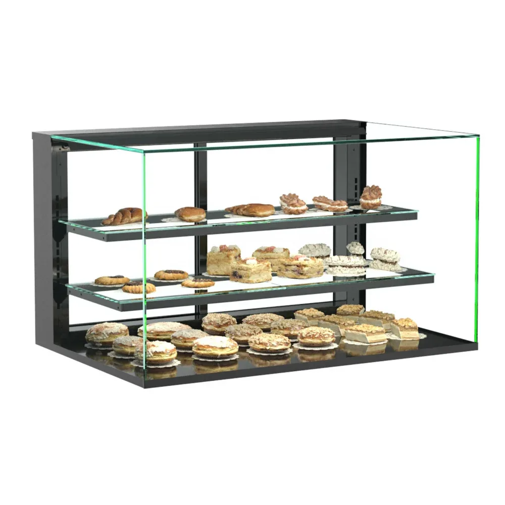 Structural Concepts NR3635DSV 35 3/4″ Full Service Ambient Bakery Case w/ Straight Glass – (4) Levels 2