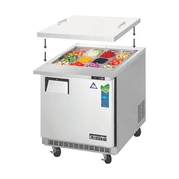 Everest EOTP1 27″ One Section Mega Top Sandwich/Salad Prep Table w/ 1 Door, 12 Pans