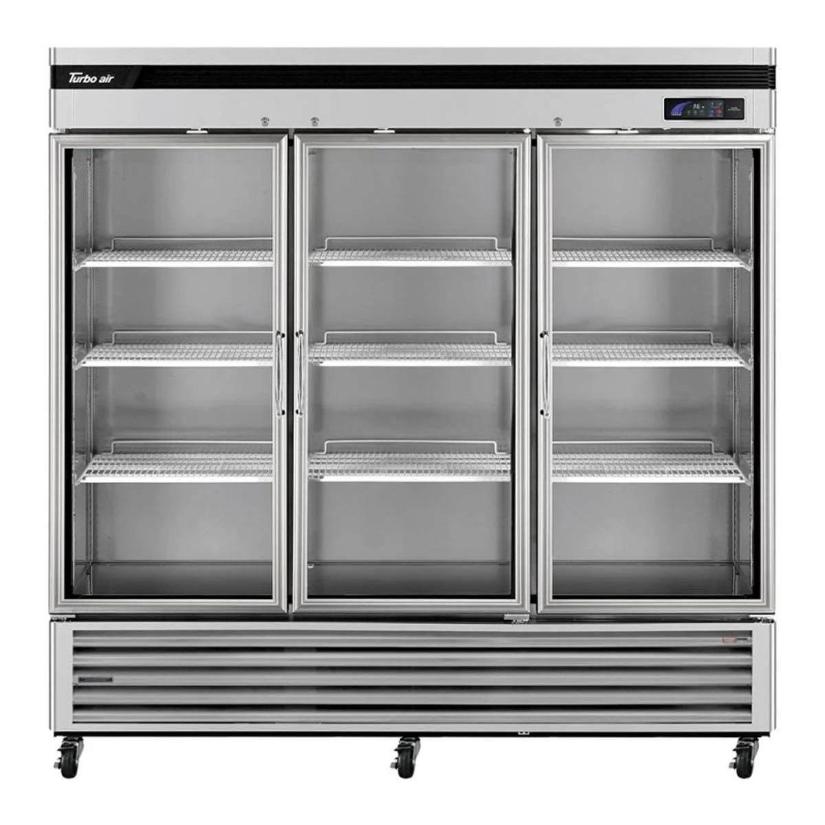 Turbo Air TSR-72GSD-N 81″ 3-Section Merchandiser Refrigerator w/ Glass Door, 67.02 cu. ft. 3