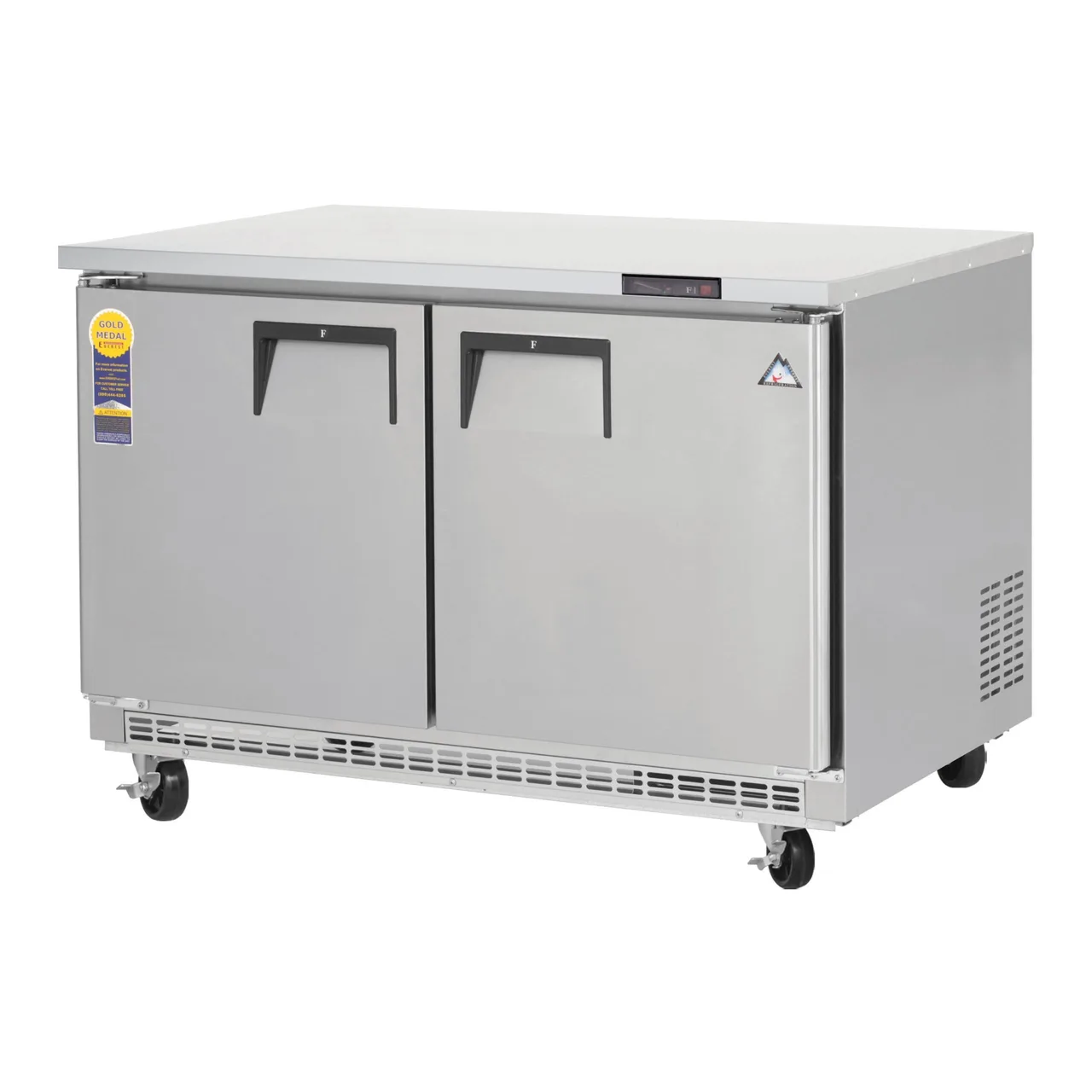 Everest ETBF2 47″ 2-Section Undercounter Freezer w/ 2 Doors, 14 cu. ft.