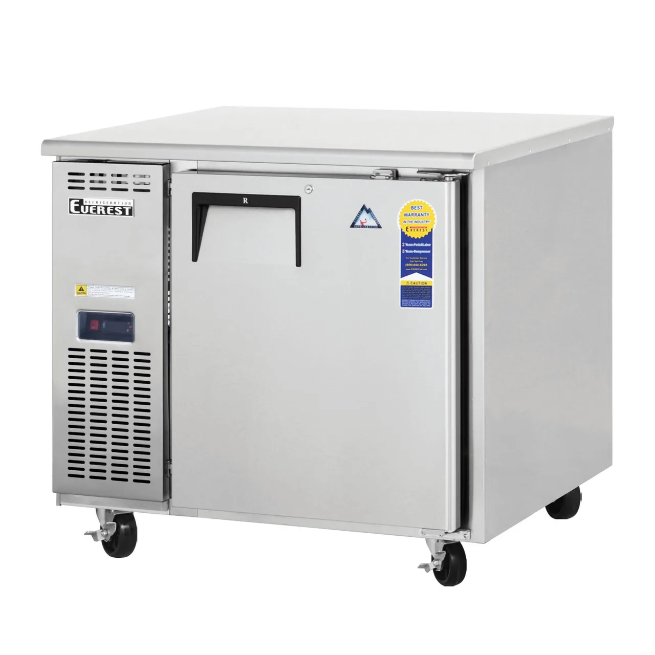 Everest ETF1-24 35″ 1-Section Undercounter/Worktop Freezer w/ 1 Door, 6 cu. ft.