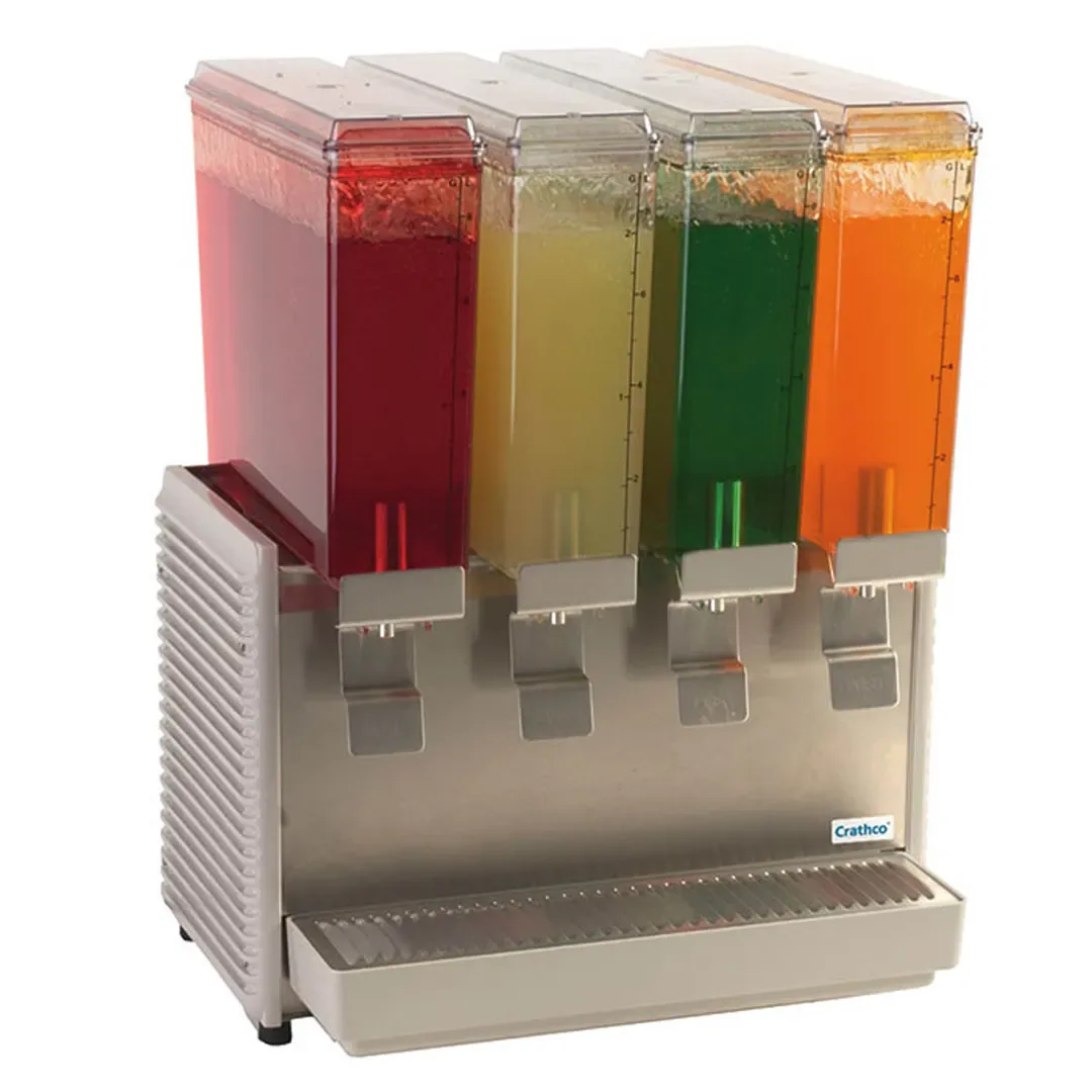 Crathco® E49-4 Classic Bubbler® Mini-Quad Pre-Mix Cold Beverage Dispenser, 2.4 Gal/each