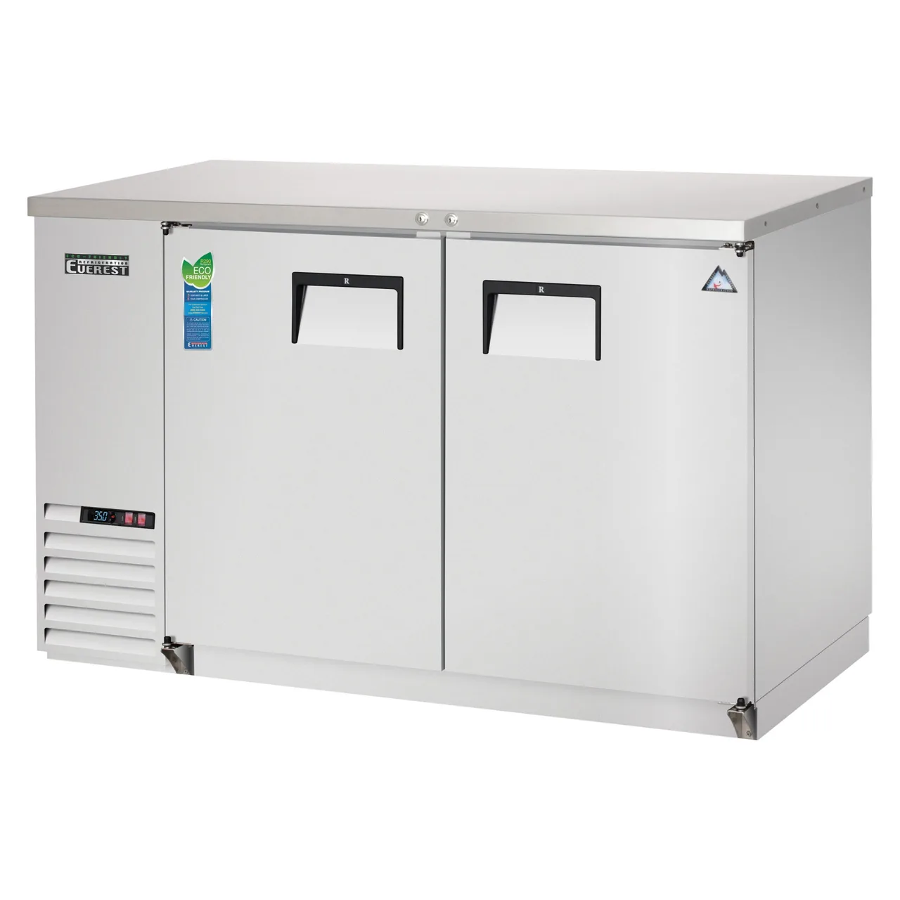 Everest EBB59-SS 57″ Two Section Back Bar Cooler with Solid Door, 20.0 cu. ft.