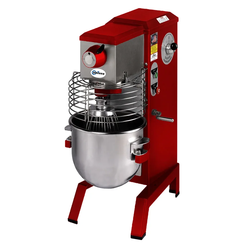 Univex SRM20+-RED 20 qt Planetary Mixer – Countertop, 1/2 HP, National Red, 115v 2
