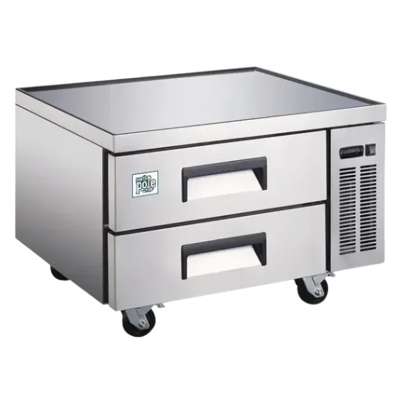 North Pole Stainless Steel 48″  2 Drawer Refrigerated Chef Base, 115 V.
