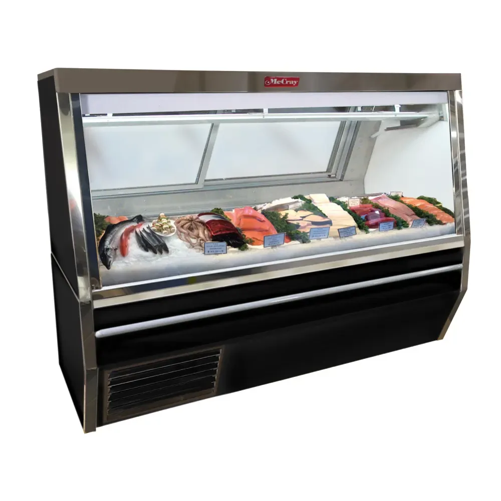 Howard-McCray SC-CFS34N-10-BE-LED 120″ Full Service Fish/Poultry Case w/ Straight Glass – (1) Level, 115v