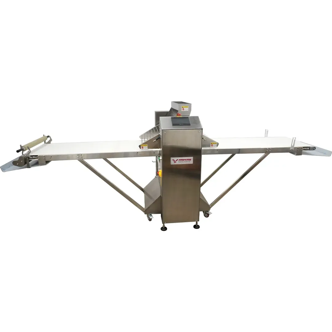 American Eagle AE-DS650ZD-SS Premıum Serıes Floor Model Fully Automatıc Reversible Dough Sheeter with Removable Tables, Dıgıtal Gauge 25.5″ W X 144.5″L Conveyor Belts