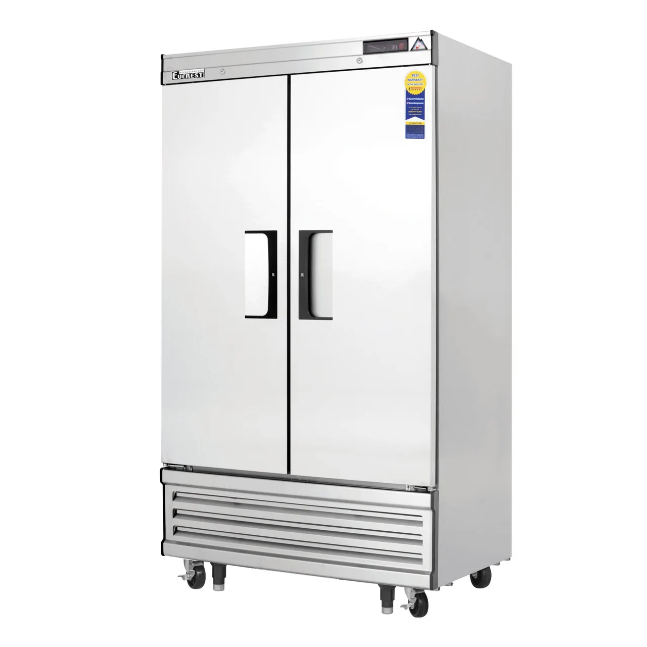 Everest EBNF2 39″ Two Section Reach-In Freezer w/ 2 Solid Doors, Bottom Mount, 33 cu. ft.