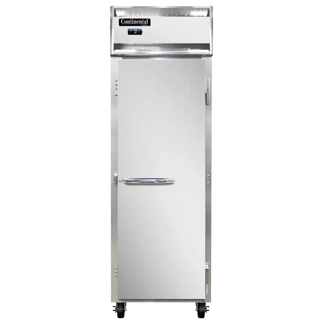 Continental Refrigerator 1FN 26″ One Section Reach-In Freezer w/ Solid Door, 20 cu. ft., 115 V.