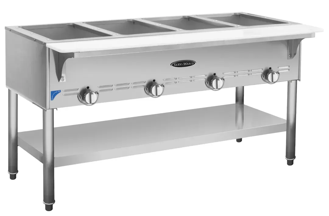Serv-Ware GST4 Swp 4 Bay Gas Steam Table